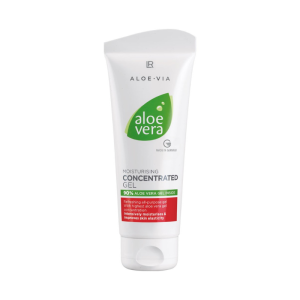 Gel concentrado LR con un 90% de Aloe Vera, hidrata intensamente y mejora la elasticidad de la piel.