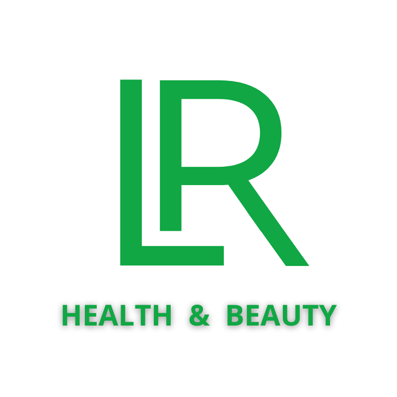 Logotipo de LR Health & Beauty en color verde, representando una marca enfocada en la salud y belleza natural