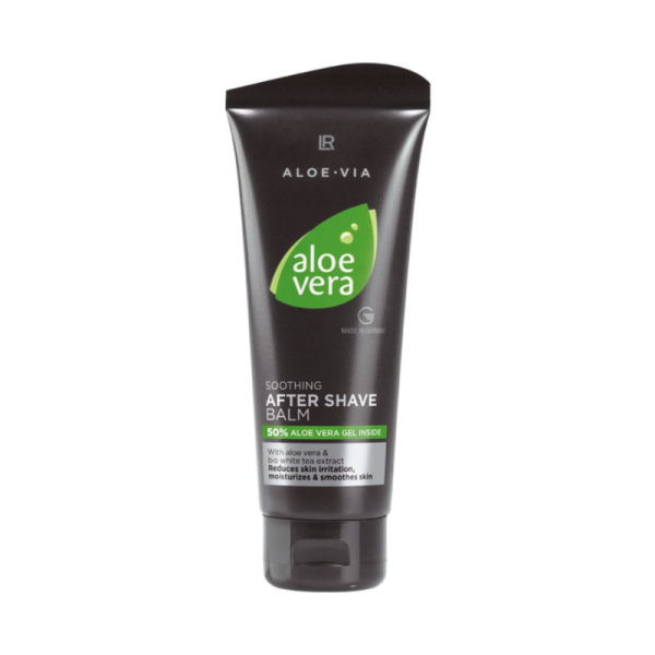 Bálsamo para después del afeitado LR Aloe Vera 12,99 Bálsamo calmante con 50% de aloe vera para reducir la irritación tras el afeitado.