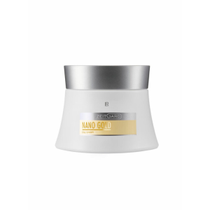 Envase de la crema de día antiedad LR ZEITGARD Nanogold con oro y seda, 50 ml.