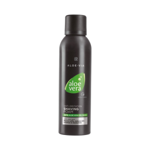 Espuma suave con 30% de aloe vera para un afeitado sin irritación.
