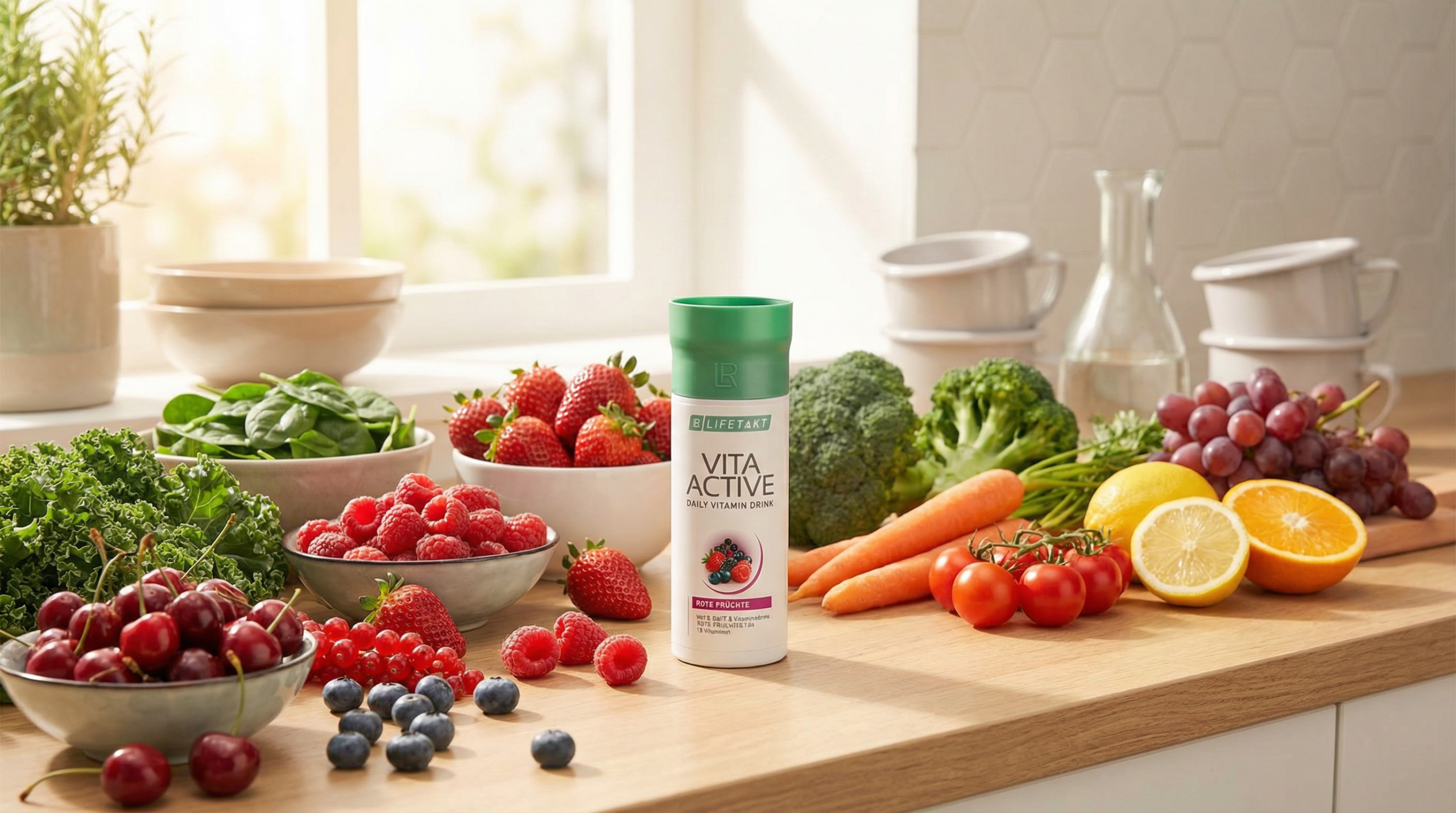 Vita Active LR multivitamínico líquido natural de 21 frutas y verduras